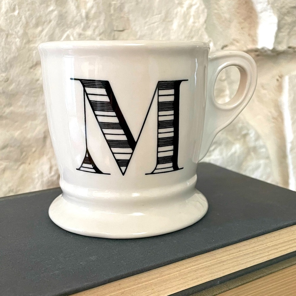 Anthropologie “M” Monogram Mug / Coffee Cup